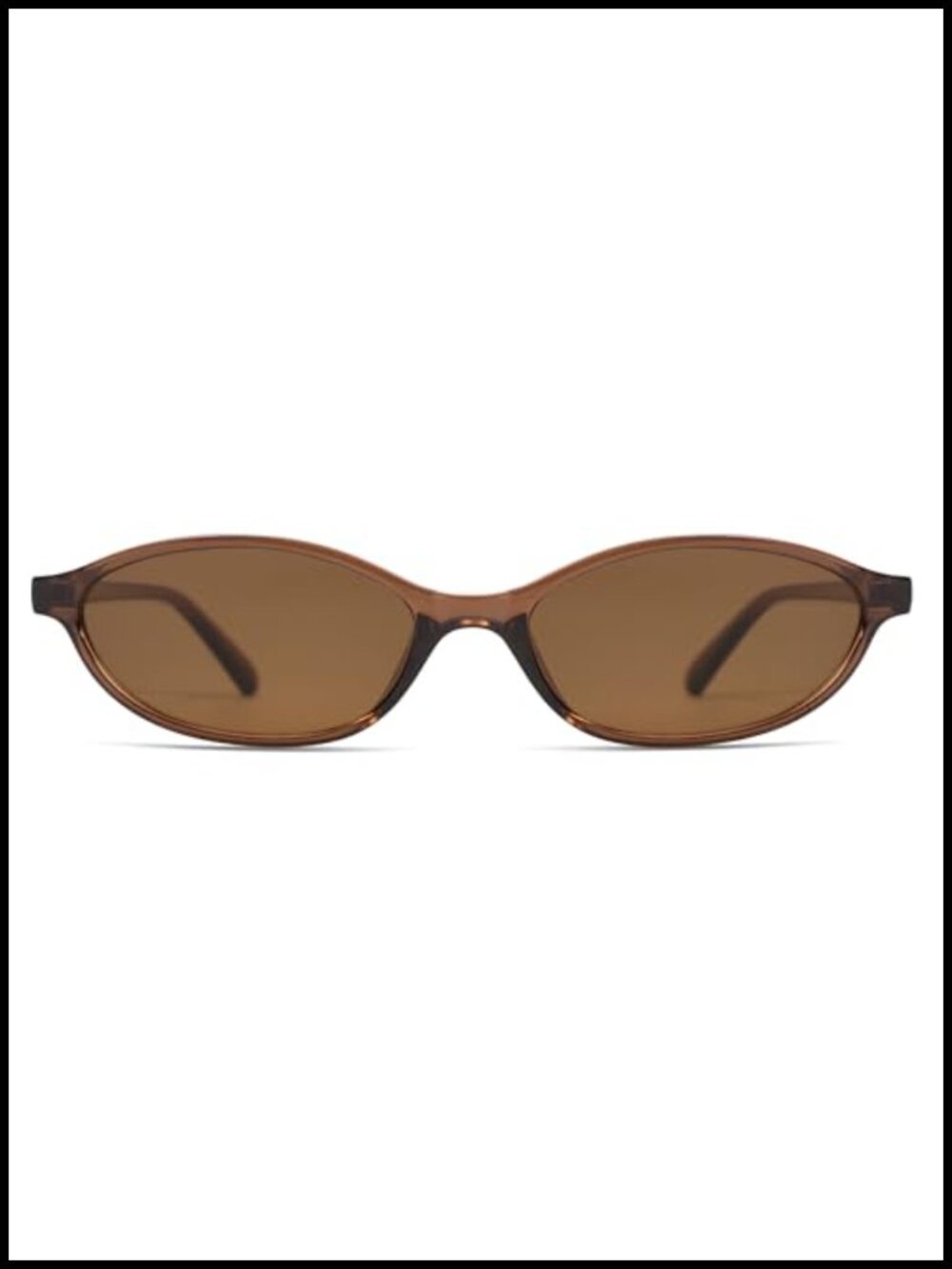 Retro Oval Cat Eye Sunglasses with UV Protection - Picture 3 of 6